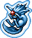 carbuncle from Final Fantasy VI: a minty green catlike creature with a red gemstone in its forehead
